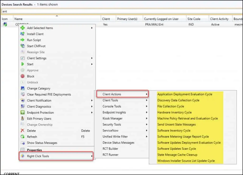 Right Click Tools Client Actions