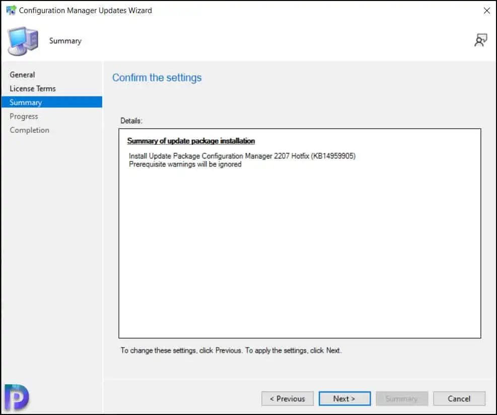 Install SCCM 2207 Hotfix KB14959905