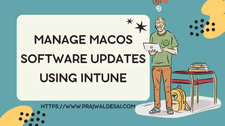 Manage macOS Software Updates using Intune