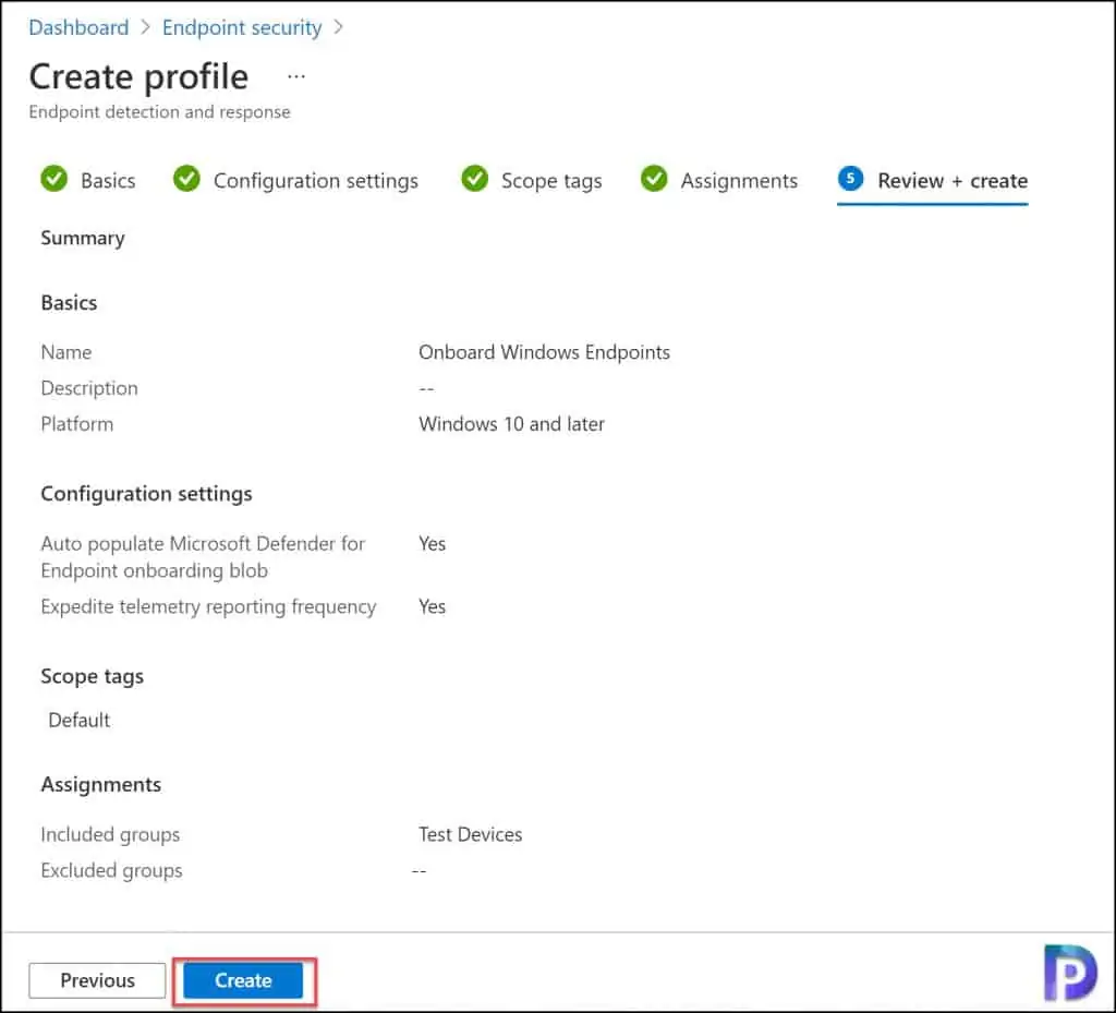 Onboard Windows Endpoints in Microsoft Defender via MEM