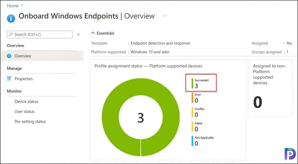 Verify the Windows Endpoint into Defender onboarding