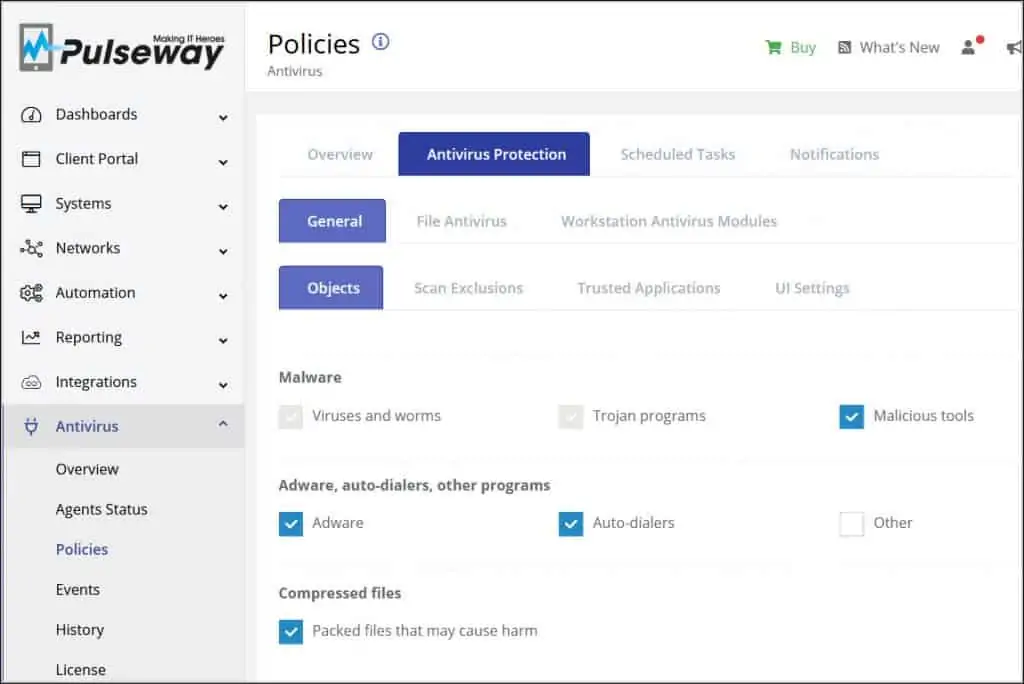 Pulseway Antivirus Protection