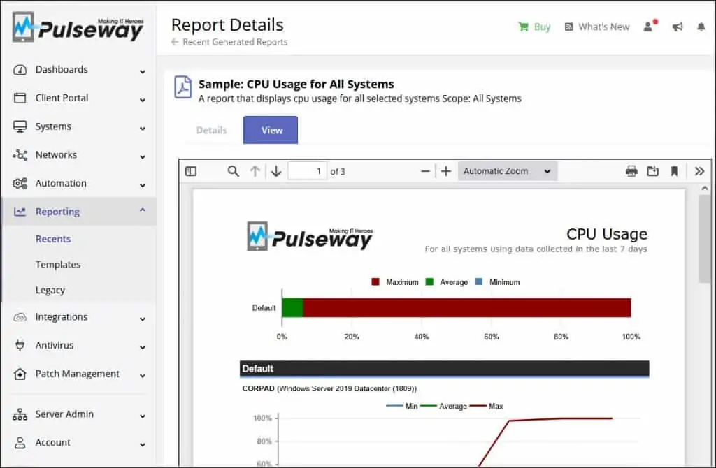 View Generated Reports