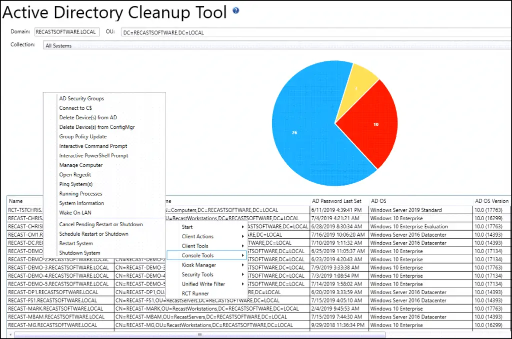 Active Directory Cleanup Tool