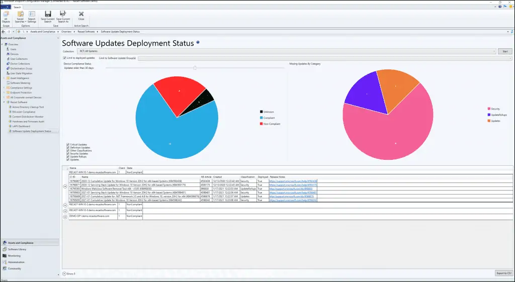 Software Update Deployment Status