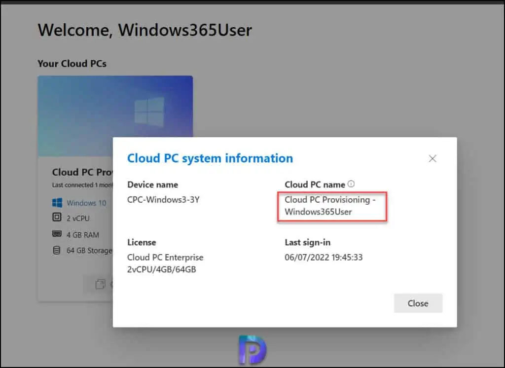 How to Find Display Name of Cloud PC