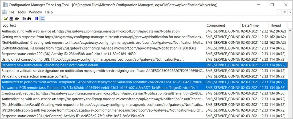 CMGatewayNotificationWorker App Evaluation Cycle