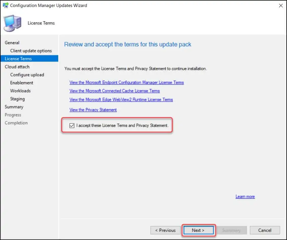 Install SCCM 2107 hotfix KB11121541 Rollup