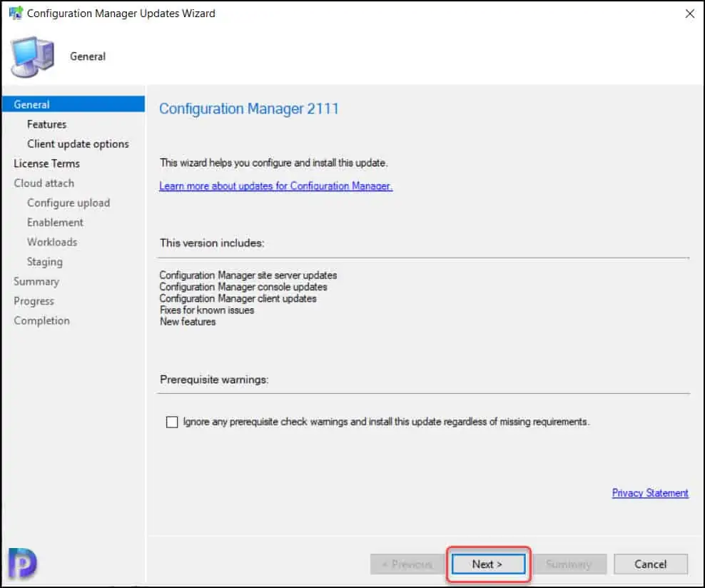 Configuration Manager 2111 Features