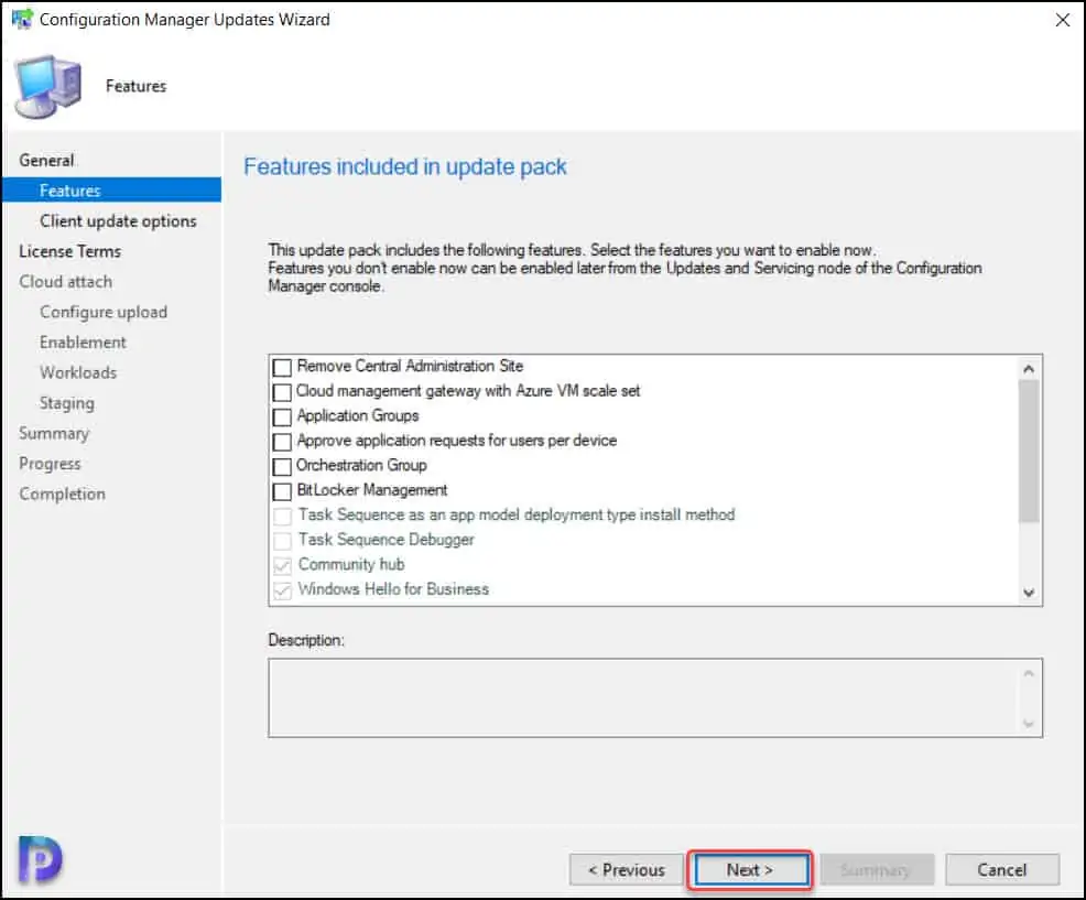 Configuration Manager 2111 Features