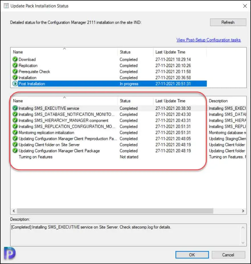 Monitor the ConfigMgr 2111 Upgrade Process