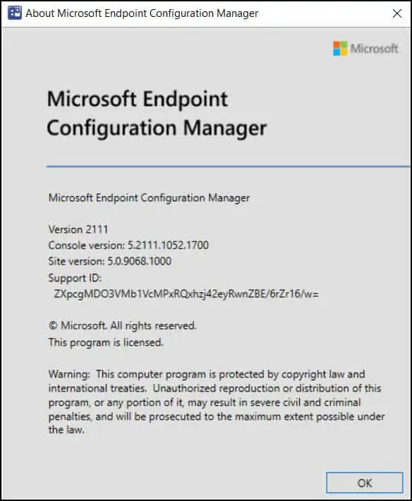 About Microsoft Endpoint Configuration Manager 2111