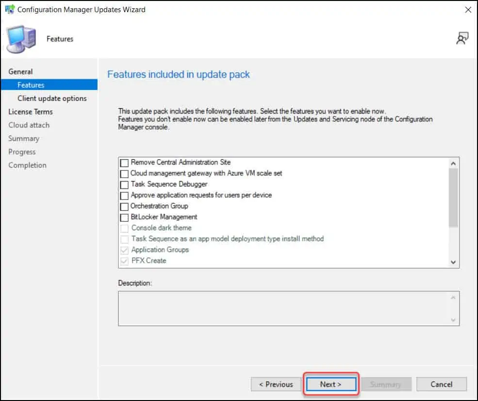 SCCM 2203 Upgrade - New features