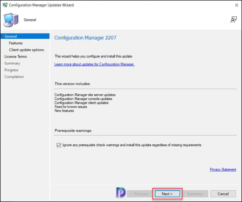 Configuration Manager 2207 Update New Features