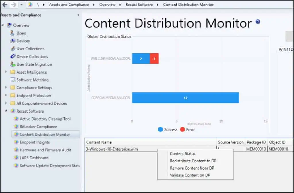 Redistribute Failed Content to DP