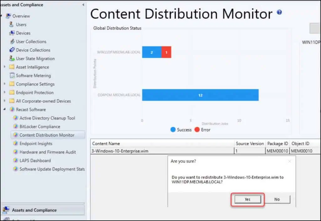 Redistribute Failed Content to DP