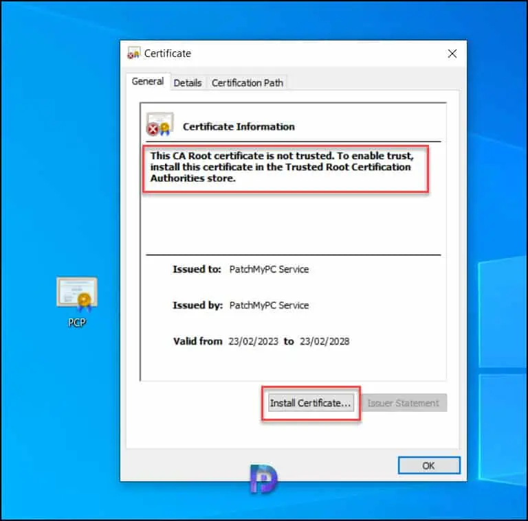 Fix Error 0x800b0109 by Installing the WSUS Signing Certificate