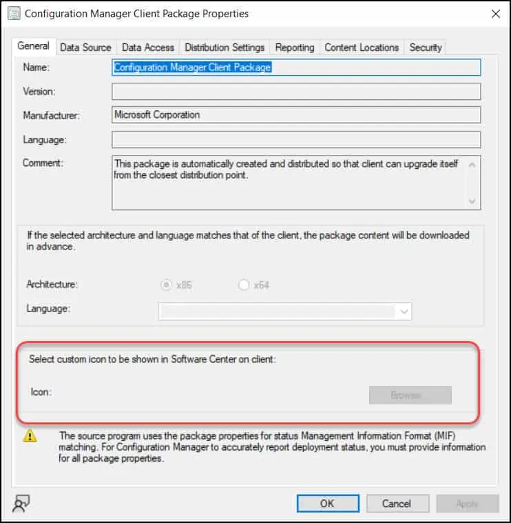 SCCM Software Center Icon for Packages Grayed Out