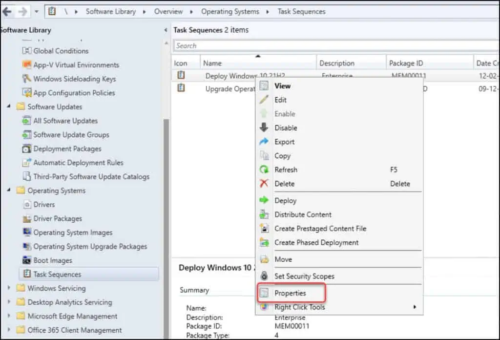 Set Icon for SCCM Task Sequence