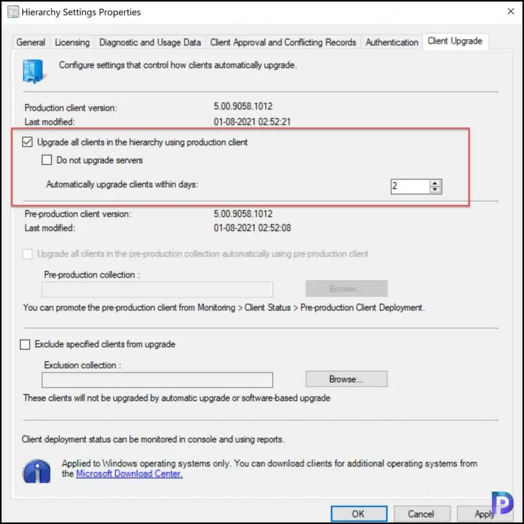 SCCM 2107 Upgrade - Upgrade Clients