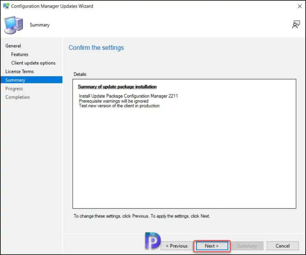 Perform SCCM 2211 Upgrade