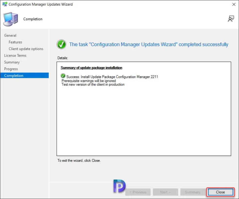 Perform SCCM 2211 Upgrade