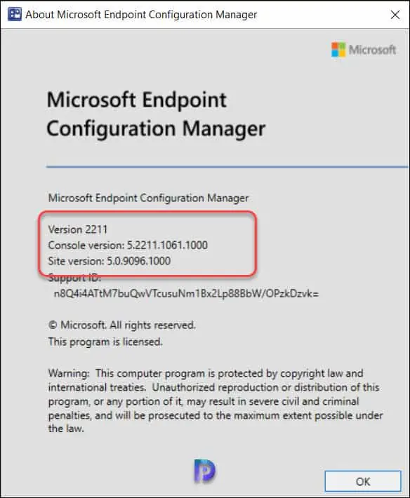 Verify Configuration Manager Version 2211 Upgrade