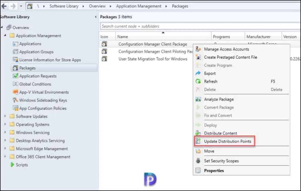 Verify Configuration Manager Client Package Distribution