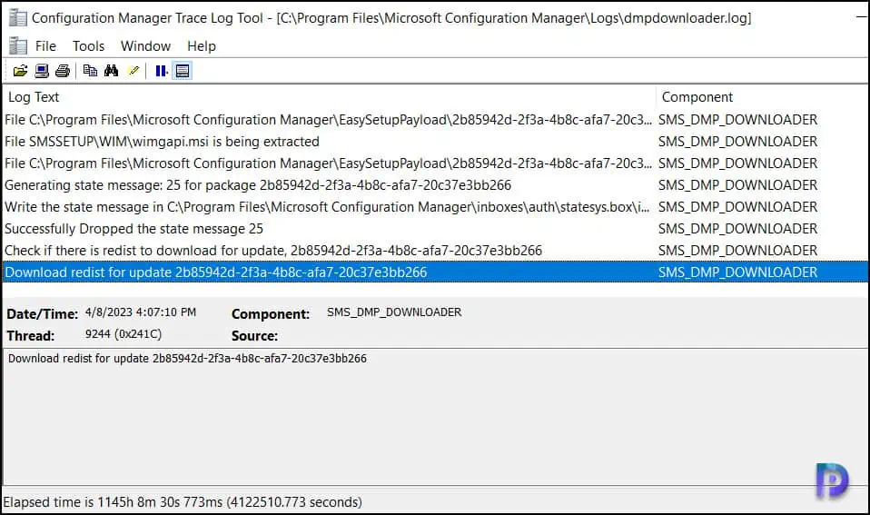 Monitor SCCM 2303 Update Download