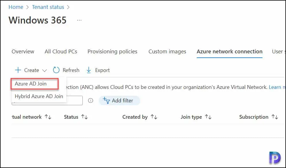 Troubleshoot Cloud PC Connection Errors - Create ANC