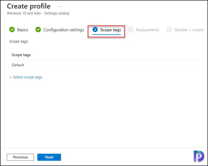 Intune Scope Tags