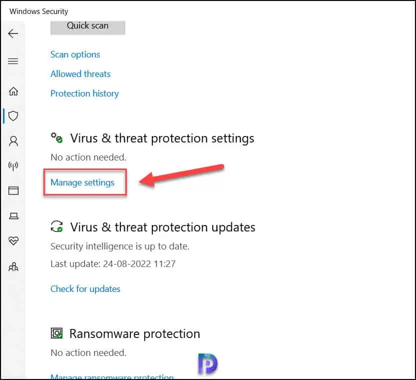 Manually Turn on cloud protection on individual clients with the Windows Security app