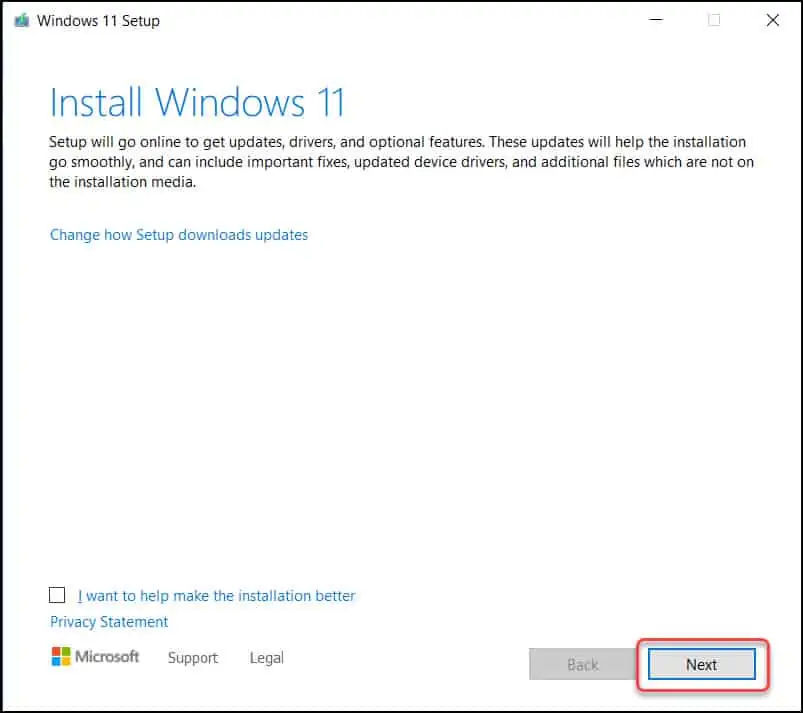 Upgrade to Windows 11 using ISO Installation Media