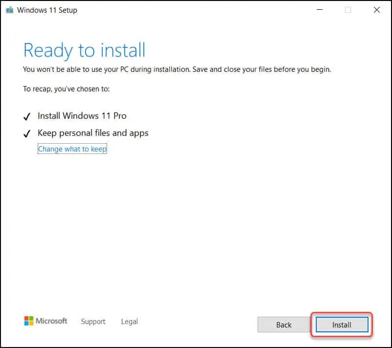 Upgrade to Windows 11 using ISO Installation Media