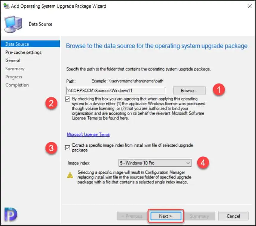 Add Windows 11 Operating System Upgrade Package in SCCM