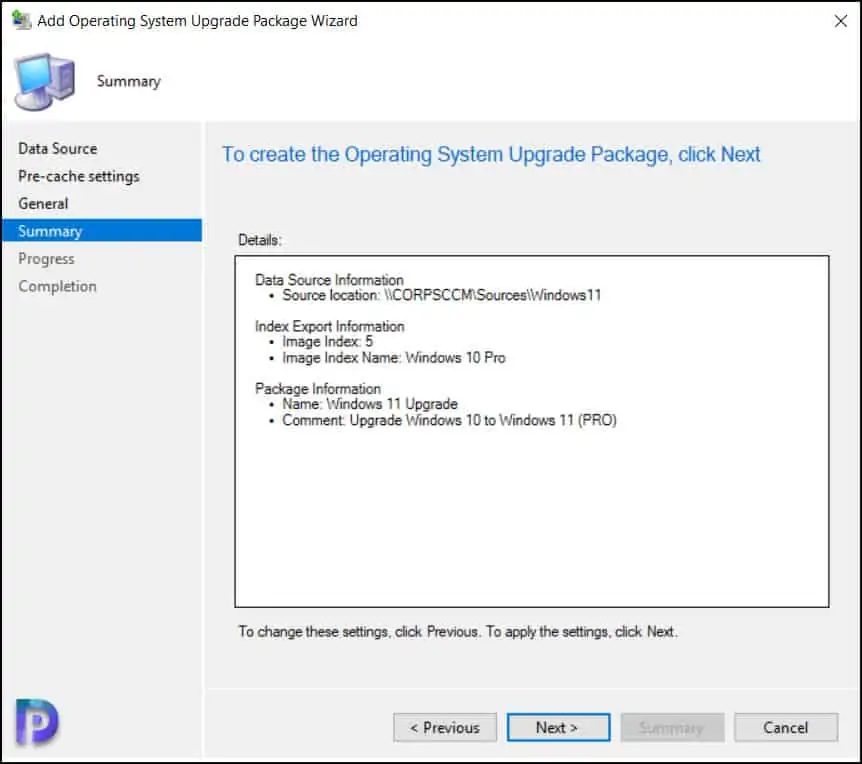 Add Windows 11 Operating System Upgrade Package in SCCM