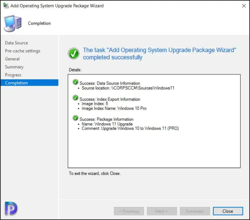 Add Windows 11 Operating System Upgrade Package in SCCM