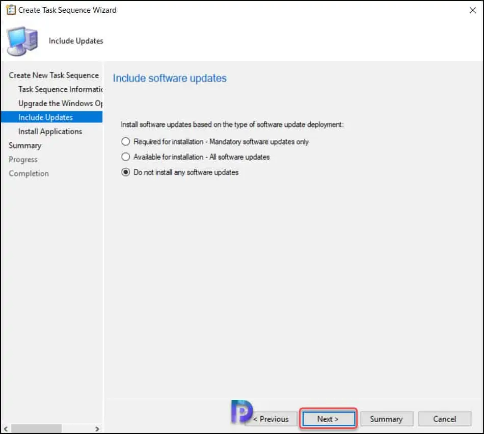 Create Windows 11 In-place upgrade SCCM Task Sequence