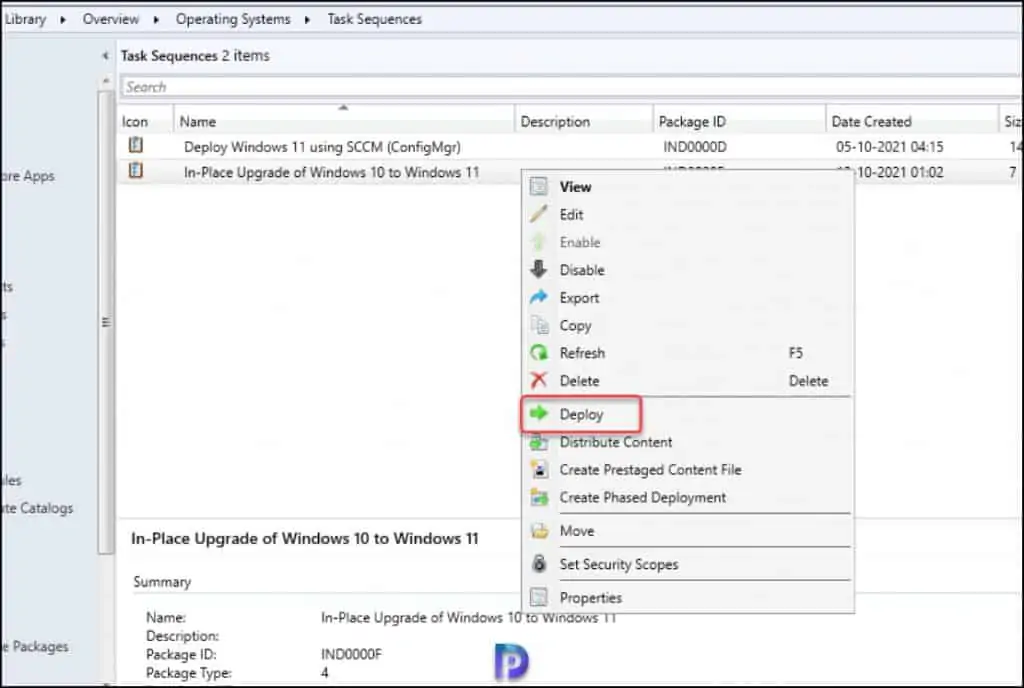 Deploy Windows 11 In-Place Upgrade Task Sequence