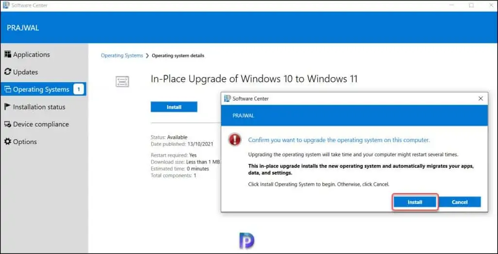 Upgrade Windows 10 to Windows 11 using Task Sequence