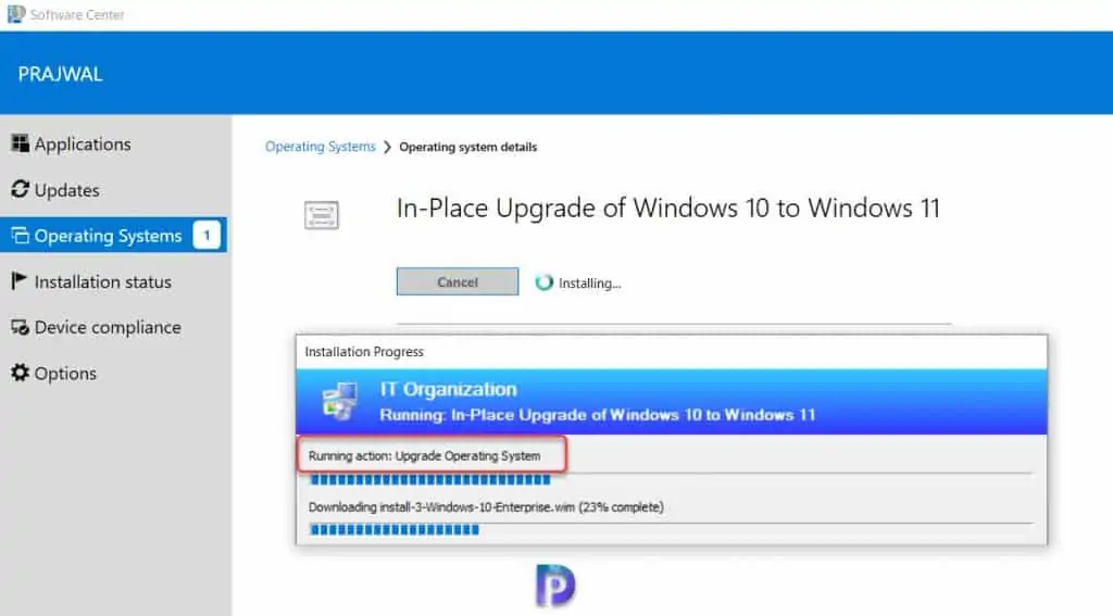 Upgrade Windows 10 to Windows 11 using Task Sequence