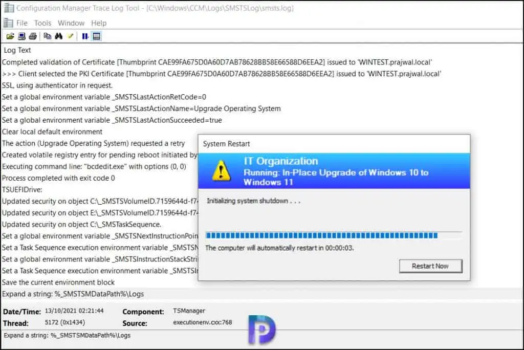 Upgrade Windows 10 to Windows 11 using Task Sequence
