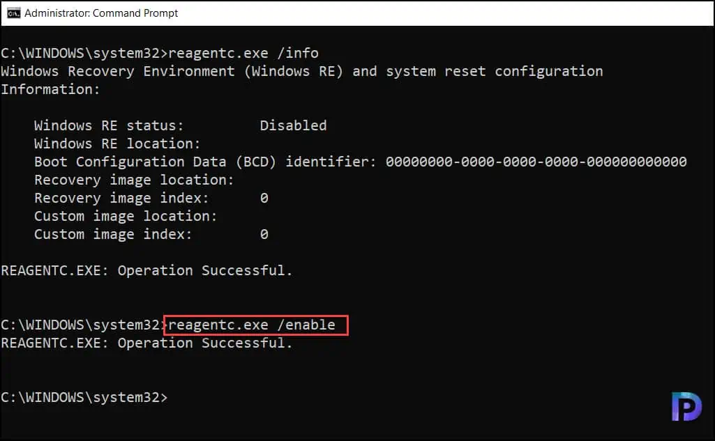Fix Windows Autopilot Reset Error 0x80070032 | Enable WinRE